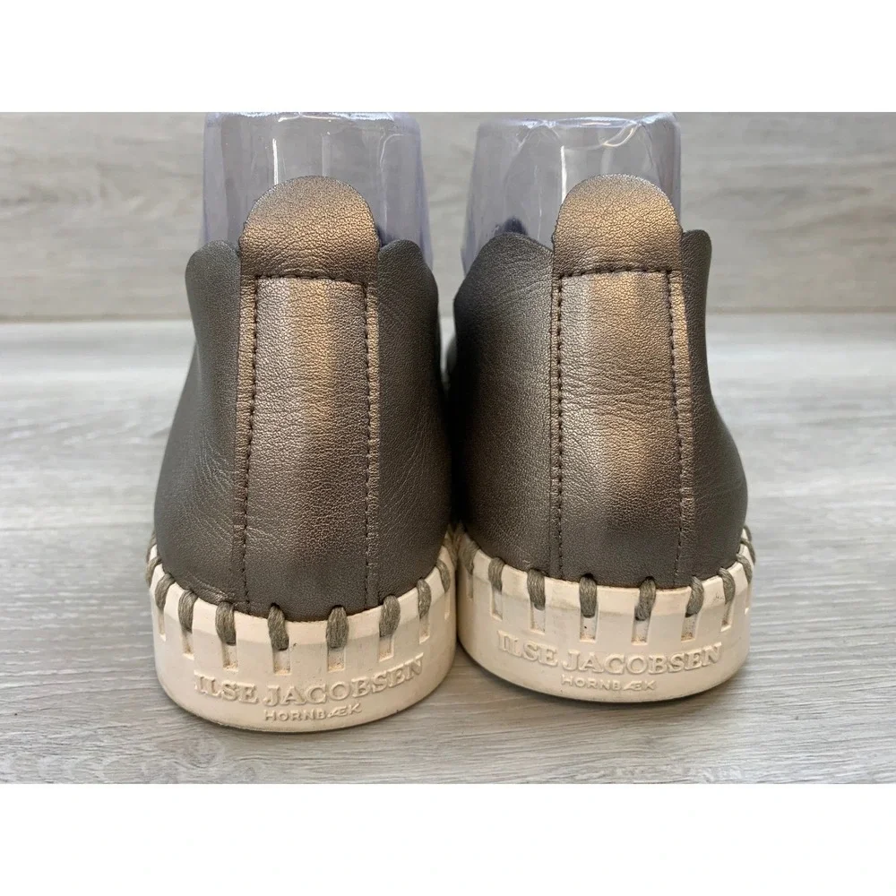 Ilse Jacobsen Tulip 139 Women's Metallic 8 Perforated Slip On Flat Shoes